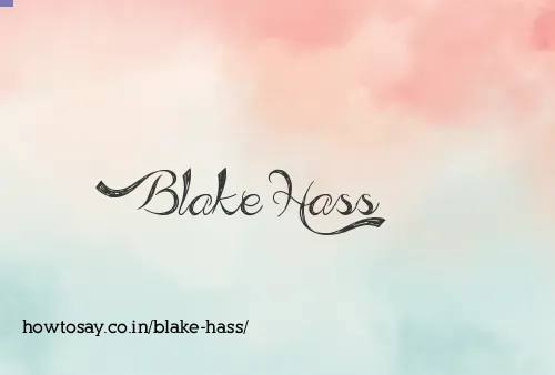 Blake Hass