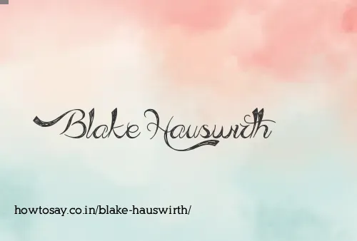 Blake Hauswirth