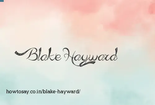 Blake Hayward