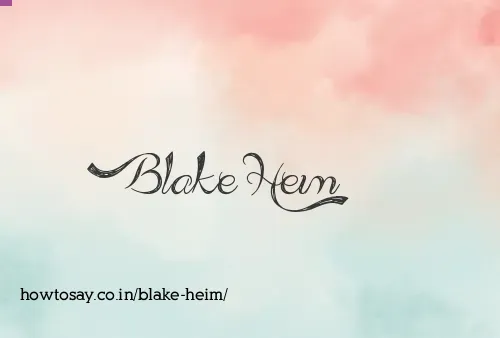 Blake Heim