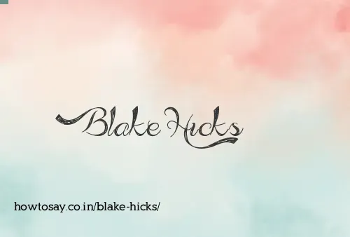 Blake Hicks