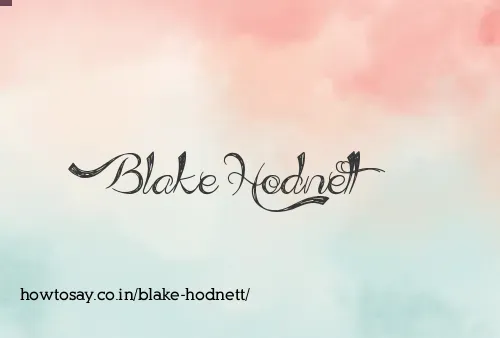 Blake Hodnett