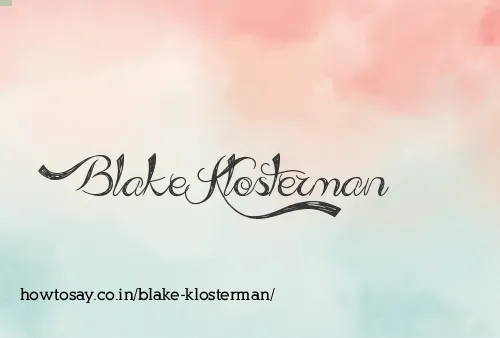 Blake Klosterman