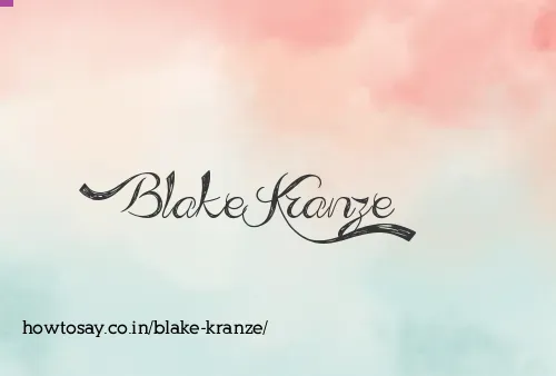 Blake Kranze