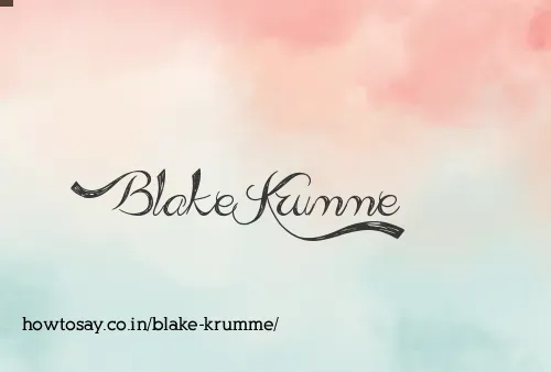 Blake Krumme