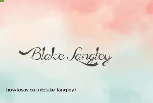 Blake Langley