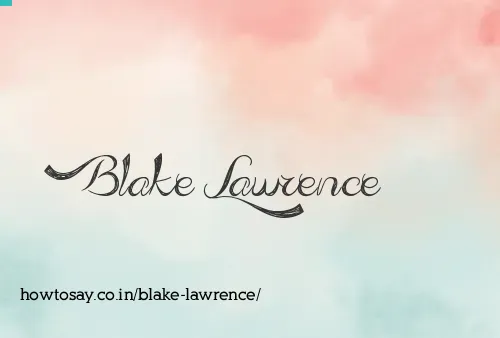 Blake Lawrence
