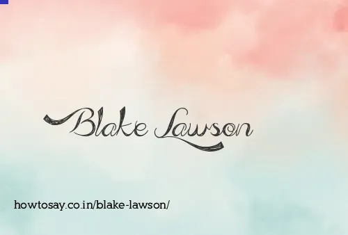 Blake Lawson