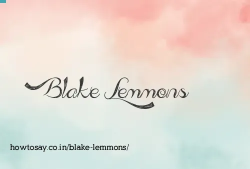 Blake Lemmons