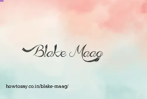 Blake Maag