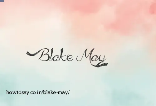 Blake May