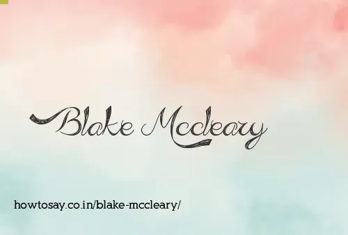 Blake Mccleary