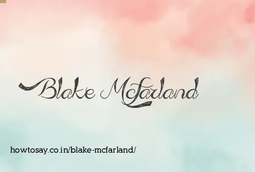 Blake Mcfarland