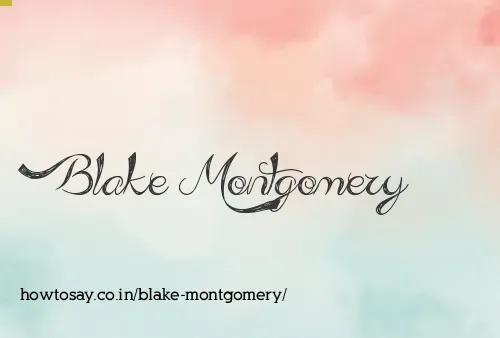 Blake Montgomery