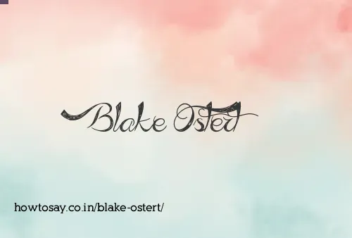 Blake Ostert
