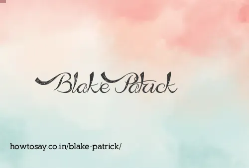Blake Patrick