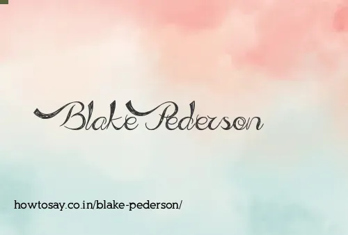 Blake Pederson