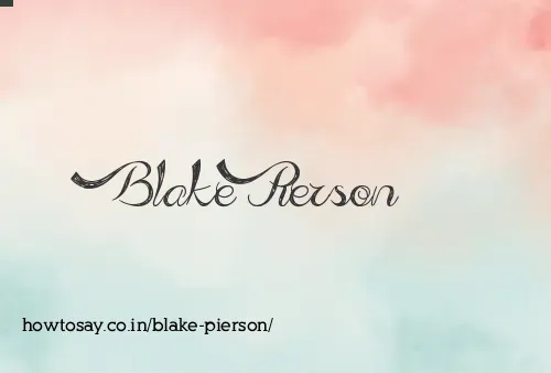Blake Pierson