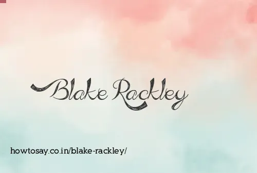 Blake Rackley