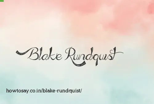 Blake Rundquist