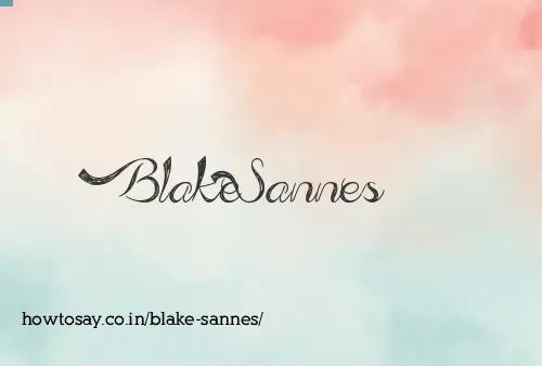 Blake Sannes