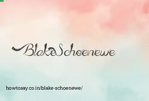 Blake Schoenewe