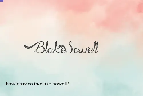 Blake Sowell