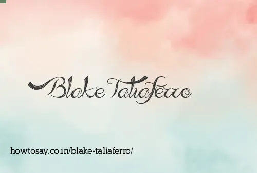 Blake Taliaferro