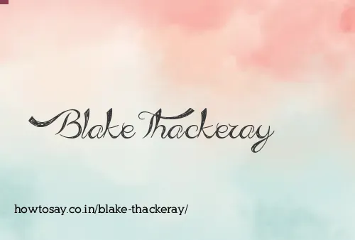 Blake Thackeray