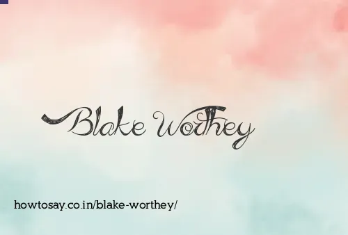 Blake Worthey