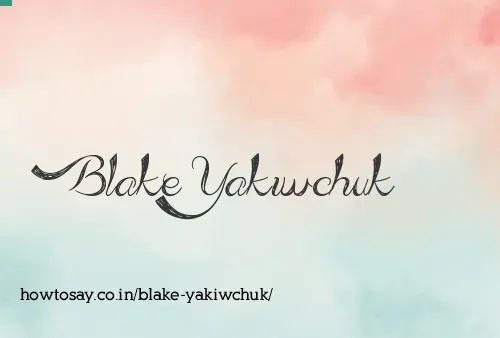 Blake Yakiwchuk