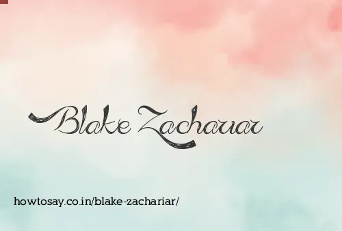 Blake Zachariar
