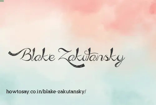 Blake Zakutansky