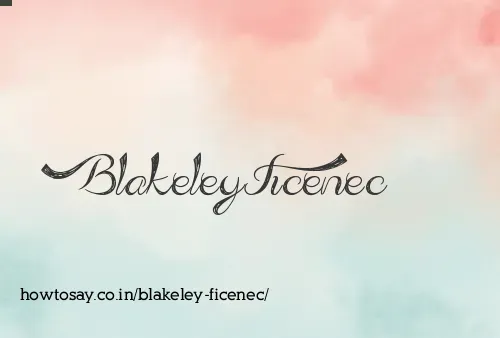 Blakeley Ficenec