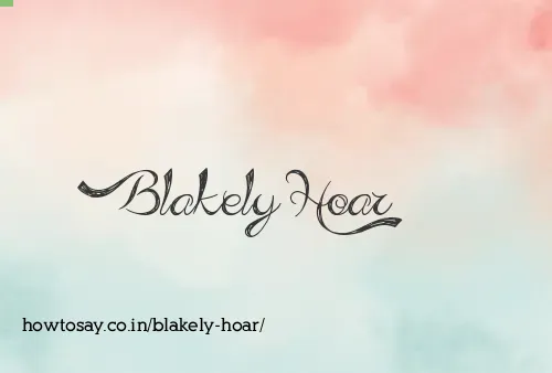 Blakely Hoar
