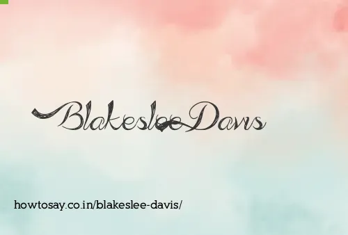 Blakeslee Davis
