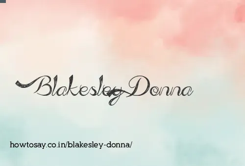 Blakesley Donna