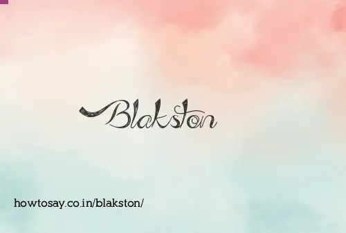 Blakston