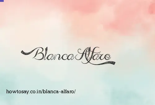 Blanca Alfaro