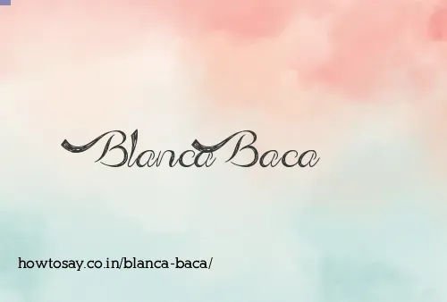 Blanca Baca