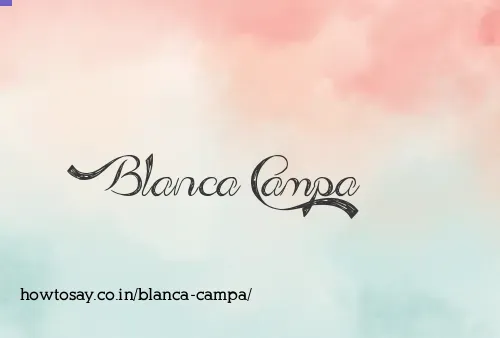 Blanca Campa