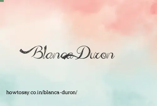 Blanca Duron