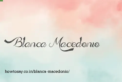Blanca Macedonio
