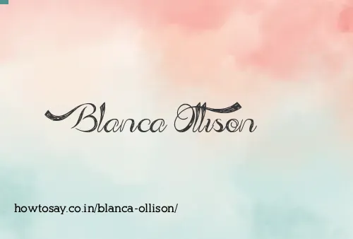 Blanca Ollison