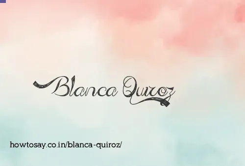 Blanca Quiroz