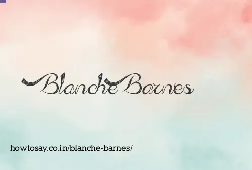 Blanche Barnes