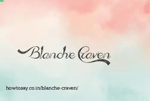 Blanche Craven