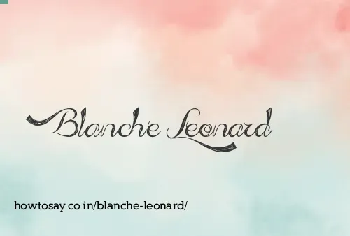 Blanche Leonard