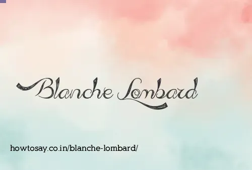 Blanche Lombard