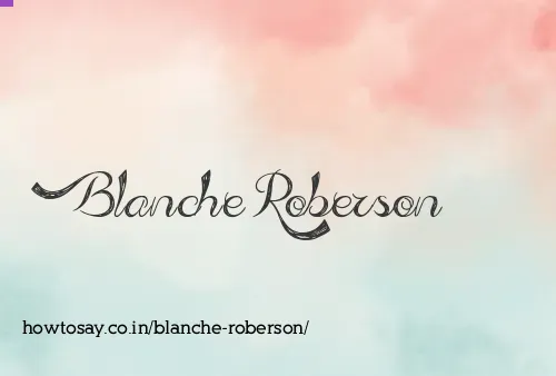 Blanche Roberson